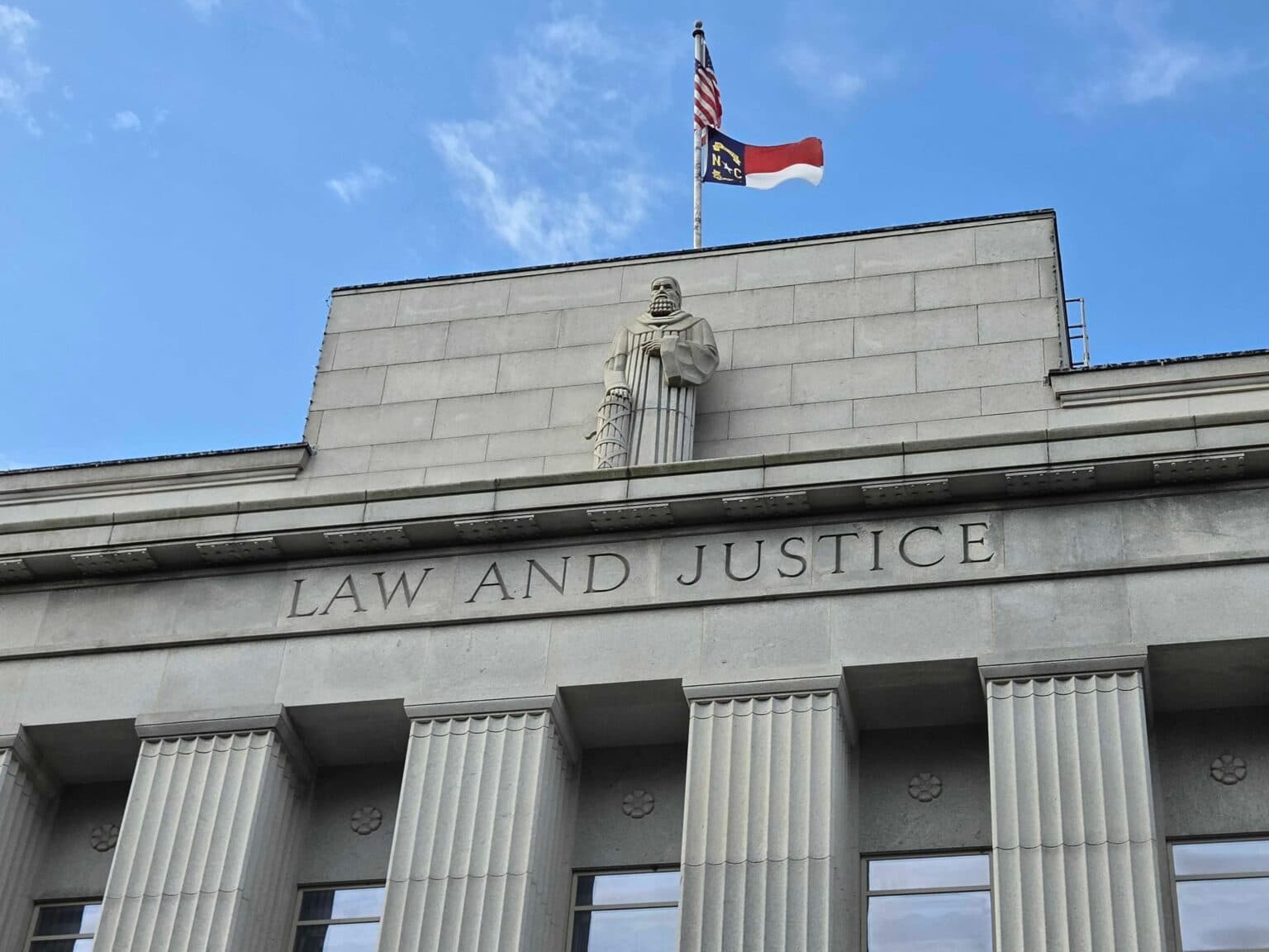 The North Carolina Supreme Court building in Raleigh.